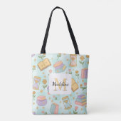 Magic Books Tote Bag Girly Mint Green トートバッグ (裏面)