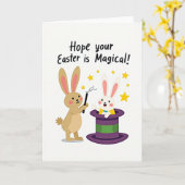 Magic Bunnies Holiday Card カード (黄色い花)