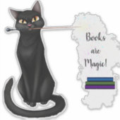 Magic Cat Books Sticker シール (正面)