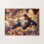 Magic Cat & Japanese Castle | Fantasy Puzzle ジグソーパズル (横)