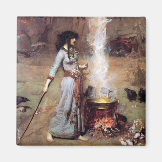 Magic Circle, John William Waterhouse マグネット (正面)