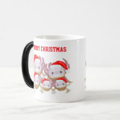 Magic Colour Changing Axolotl Christmas Mug モーフィングマグカップ (正面左)