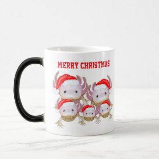 Magic Colour Changing Axolotl Christmas Mug モーフィングマグカップ