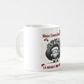 Magic Comes Wrapped – Bilingual Christmas Design コーヒーマグカップ (正面左)