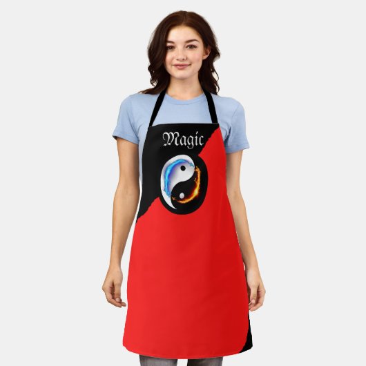 Magic Dragon fantasy art エプロン (着用した状態)