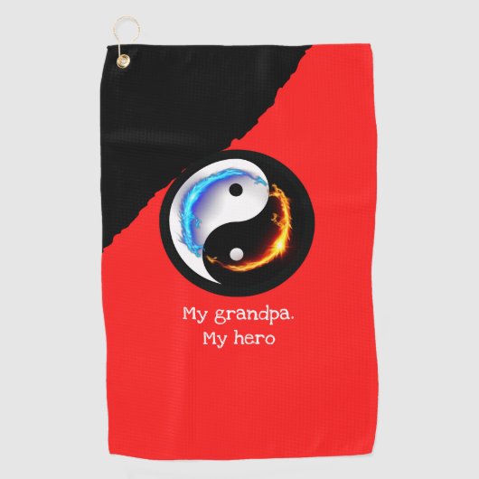 Magic Dragon fantasy art ゴルフタオル (正面)