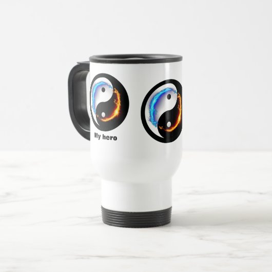 Magic Dragon fantasy art トラベルマグ (正面左)