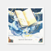 Magic Editable Libraryストーリーブック誕生日 スタンダードカクテルナプキン (正面)