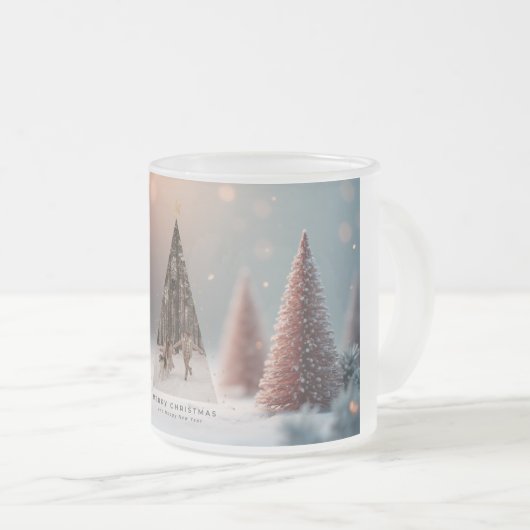 Magic&elegant Christmas mug 2025 フロストグラスマグカップ (正面右)
