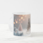 Magic&elegant Christmas mug 2025 フロストグラスマグカップ (正面左)