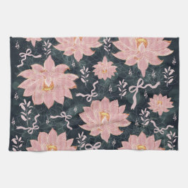 Magic florals with glitter design  キッチンタオル