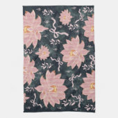 Magic florals with glitter design  キッチンタオル (縦)