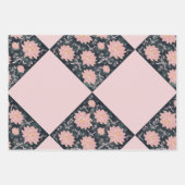 Magic florals with glitter design  ラッピングペーパーシート (正面3)
