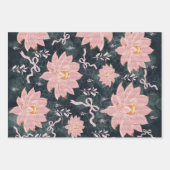 Magic florals with glitter design  ラッピングペーパーシート (正面2)