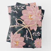 Magic florals with glitter design  ラッピングペーパーシート (インサイチュ)