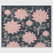 Magic florals with glitter design ラッピングペーパー (フラット)