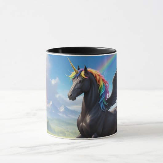 Magic Friesenpferd Alicorn Tasse マグカップ (中央)