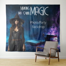 Magic Halloween Party Witchy Star Shot Backdrop タペストリー