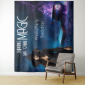 Magic Halloween Party Witchy Star Shot Backdrop タペストリー (インサイチュ)