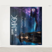 Magic Halloween Party Witchy Star Shot Backdrop タペストリー (正面)