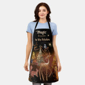 Magic Happens in the Kitchen- Whimsical Christmas  エプロン (着用した状態)