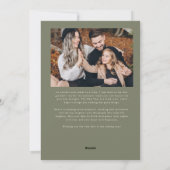 Magic In The Air Multi Photo Sage Green シーズンカード (裏面)