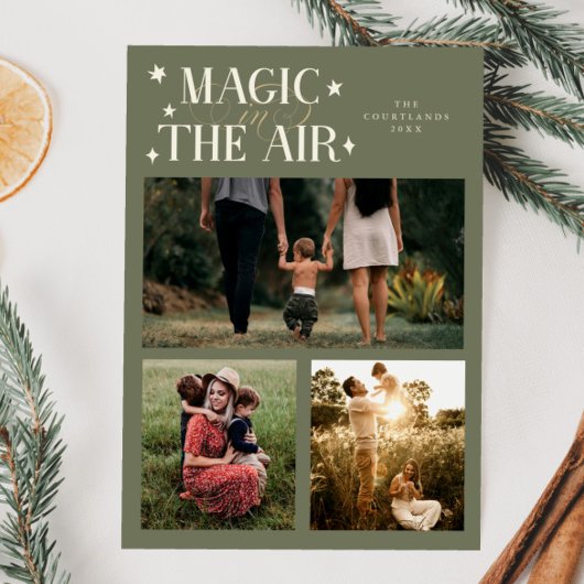 Magic In The Air Multi Photo Sage Green シーズンカード