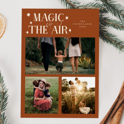 Magic In The Air Multi Photo Terracotta シーズンカード