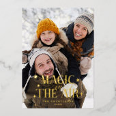 Magic In The Air Stars Family Photo 箔シーズンカード (正面)