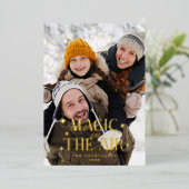 Magic In The Air Stars Family Photo 箔シーズンカード (立ち正面)
