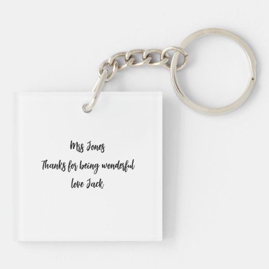 Magic in the Chaos SEND teacher Gift キーホルダー (裏面)