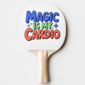 Magic Is My Cardio – Funny Witchy Ping Pong Paddle 卓球ラケット (裏面)