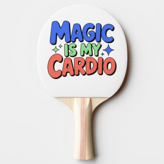 Magic Is My Cardio – Funny Witchy Ping Pong Paddle 卓球ラケット (裏面)