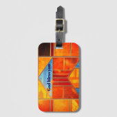 Magic light pouring from the windows of the Church ラゲッジタグ (正面縦)