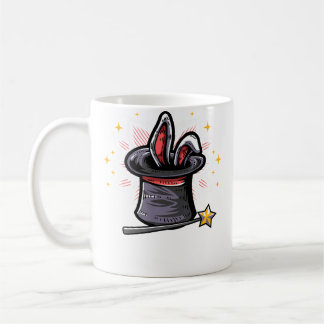 Magic Magician Hat Rabbit In A Hat Magic Wand コーヒーマグカップ