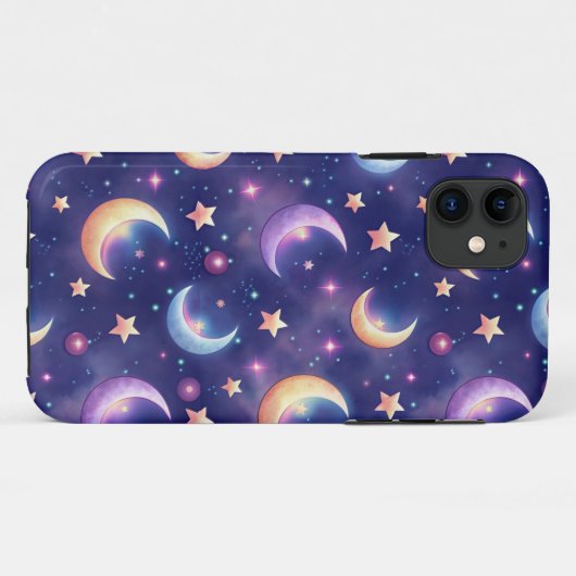 Magic Moon and Stars Case-Mate iPhoneケース (裏面(横))