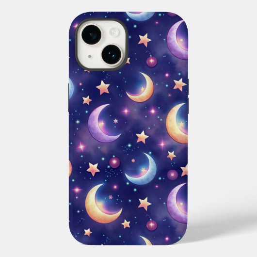 Magic Moon and Stars Case-Mate iPhoneケース (裏面)