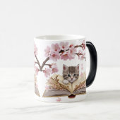 Magic Morphing Kitten Mug – Whimsical Cat モーフィングマグカップ (正面右)