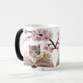 Magic Morphing Kitten Mug – Whimsical Cat モーフィングマグカップ (正面左)