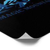 Magic Mountain Vermont Ski Resort Skiing Skier  ポスター (角)
