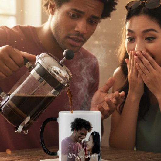 Magic mug married me will you marry me proposal モーフィングマグカップ