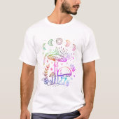 Magic Mushroom Tee, Botanical png, Nature Lover Mu Tシャツ (正面)