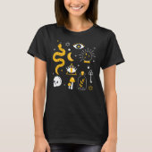 Magic Occult Celestial Witchcraft All Seeing Eye Tシャツ (正面)