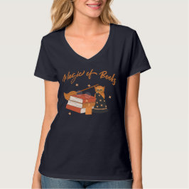 Magic of Books Fantasy Book Lover Illustration Tシャツ