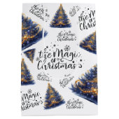 Magic of Christmas Trees ミディアムペーパーバッグ (裏面)