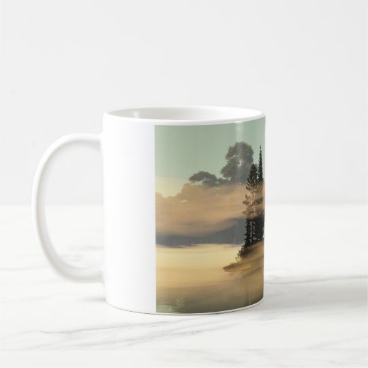"Magic of Mist"画像入り11ozマグ コーヒーマグカップ (左)