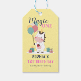 Magic One Unicorn 1st Birthday ギフトタグ