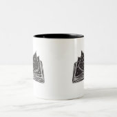 Magic Open Spellbook – Stars and Wizardry ツートーンマグカップ (中央)