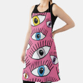 Magic pattern with colorful eyes. Mystic backgroun エプロン (インサイチュ)