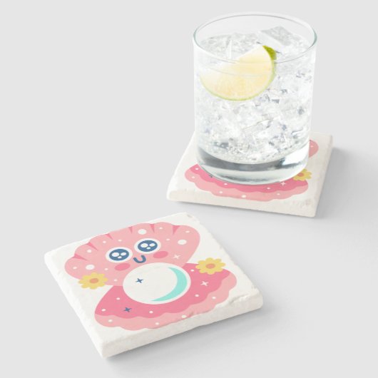 Magic pearl ストーンコースター (横)